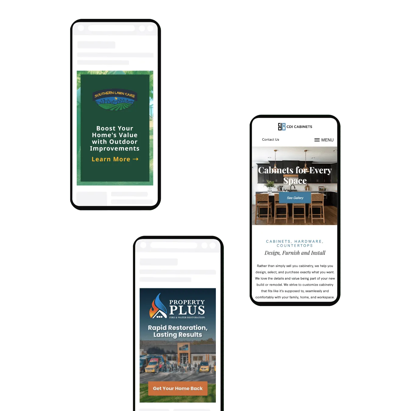 Campaigns and sites for service provider clients